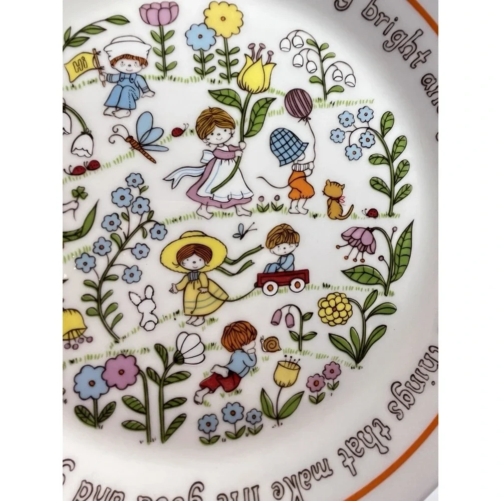 LENOX Gentle Friends 1970s VINTAGE Children's Baby 3pc SET Plate Bowl Cup Granny